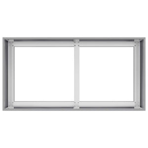 Fioriera-Vaso-Contenitore per Piante 80x40x40 cm in Acciaio Zincato