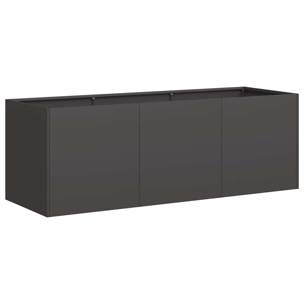vidaXL Fioriera Nera 120x40x40 cm in Acciaio Laminato a Freddo