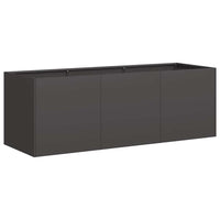 vidaXL Fioriera Nera 120x40x40 cm in Acciaio Laminato a Freddo