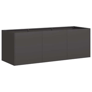 vidaXL Fioriera Nera 120x40x40 cm in Acciaio Laminato a Freddo