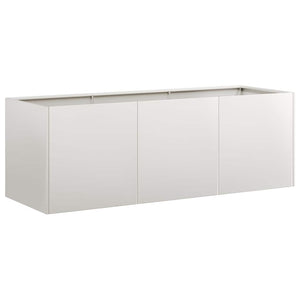 Fioriera-Vaso-Contenitore per Piante 120x40x40 cm in Acciaio Inox