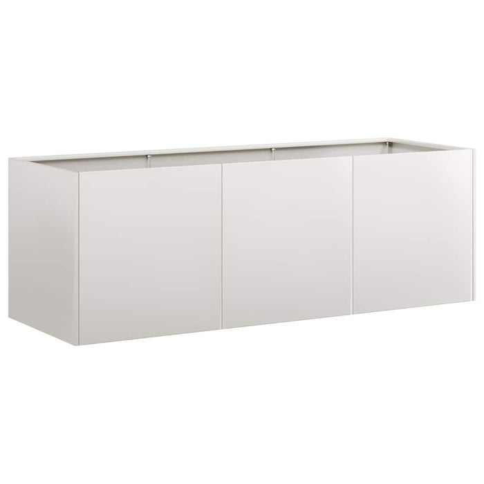 Fioriera-Vaso-Contenitore per Piante 120x40x40 cm in Acciaio Inox
