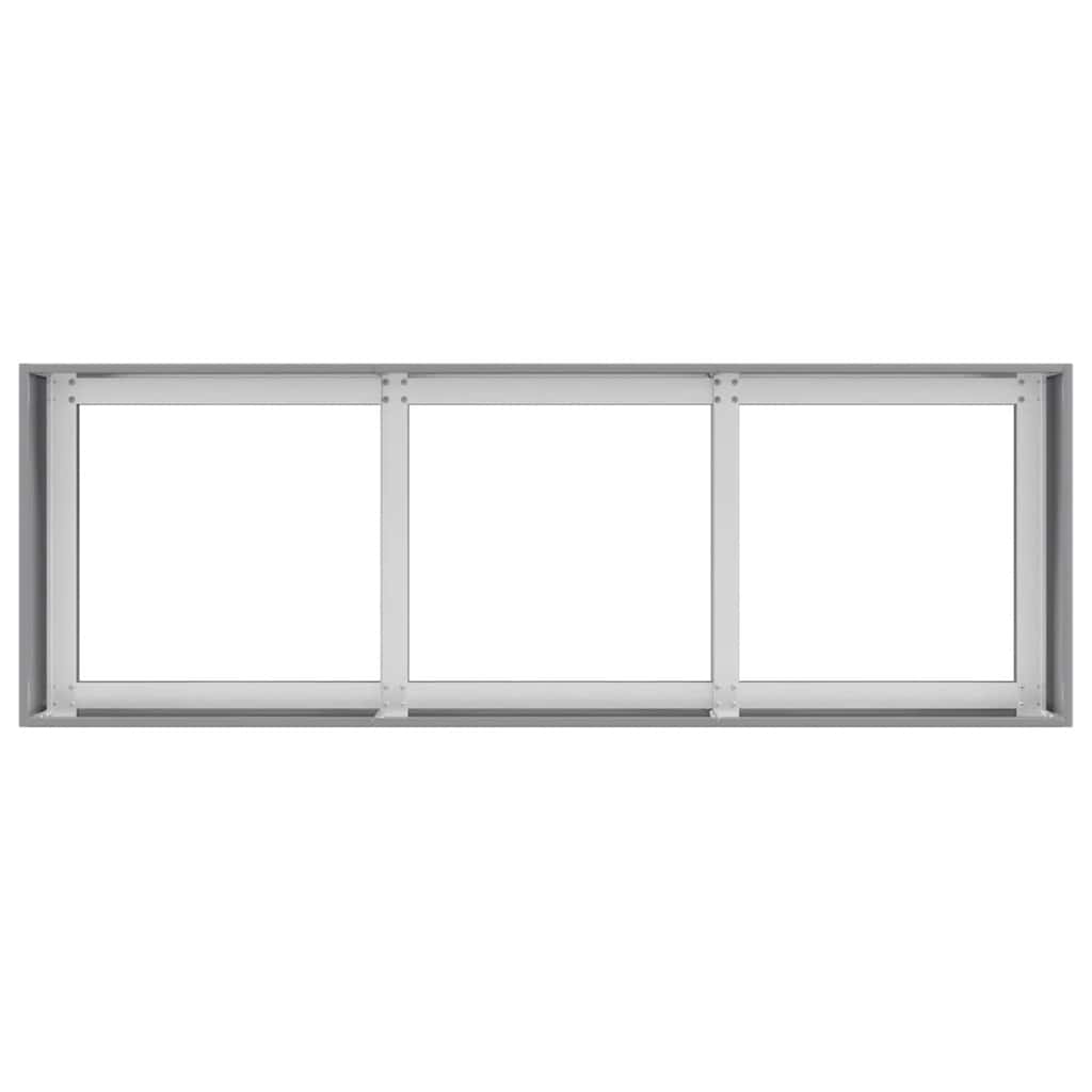 vidaXL Fioriera 120x40x40 cm in Acciaio Zincato