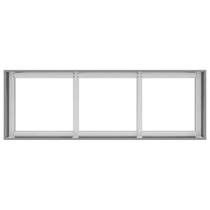 Fioriera-Vaso-Contenitore per Piante 120x40x40 cm in Acciaio Zincato