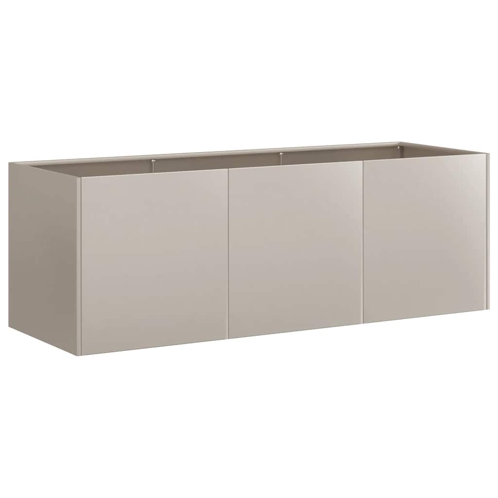 Fioriera Arrugginita 120x40x40 cm in Acciaio Corten 860681