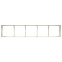 Fioriera Bianca 200x40x40 cm in Acciaio Laminato a Freddo 860683