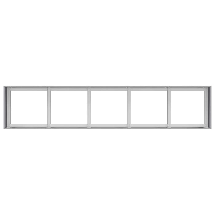 Fioriera 200x40x40 cm in Acciaio Zincato 860687