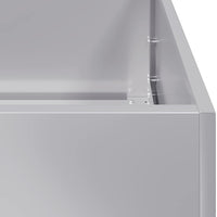 Fioriera 200x40x40 cm in Acciaio Zincato 860687