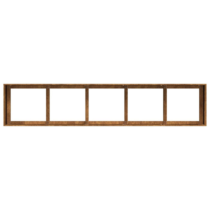 Fioriera Arrugginita 200x40x40 cm in Acciaio Corten 860688