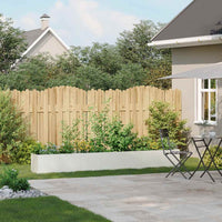 vidaXL Fioriera Bianca 280x40x40 cm in Acciaio Laminato a Freddo