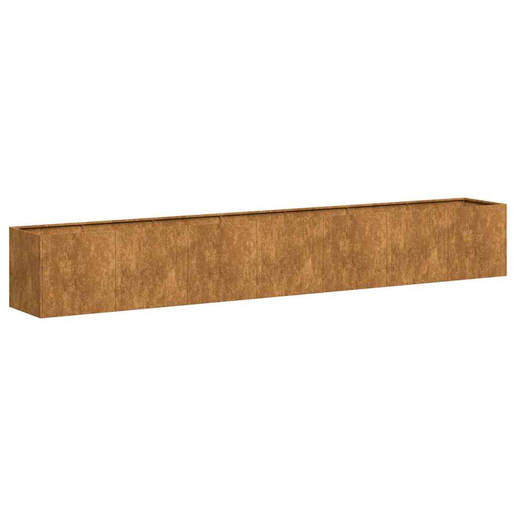 vidaXL Fioriera Arrugginita 280x40x40 cm in Acciaio Corten