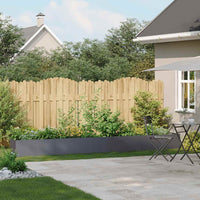 Fioriera Antracite 360x40x40 cm in Acciaio Laminato a Freddo 860698