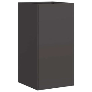 Fioriera Nera 40x40x80 cm in Acciaio Laminato a Freddo 860703