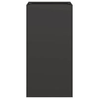 Fioriera Nera 40x40x80 cm in Acciaio Laminato a Freddo 860703