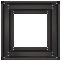 Fioriera Nera 40x40x80 cm in Acciaio Laminato a Freddo 860703