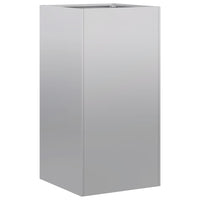 Fioriera-Vaso-Contenitore per Piante 40x40x80 cm in Acciaio Zincato