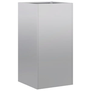 Fioriera-Vaso-Contenitore per Piante 40x40x80 cm in Acciaio Zincato