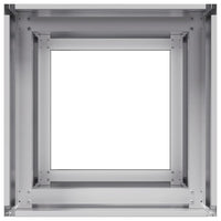 Fioriera-Vaso-Contenitore per Piante 40x40x80 cm in Acciaio Zincato