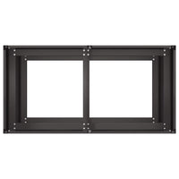 Fioriera Nera 80x40x80 cm in Acciaio Laminato a Freddo 860710