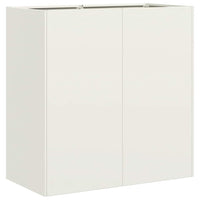 Fioriera Bianca 80x40x80 cm in Acciaio Laminato a Freddo 860711