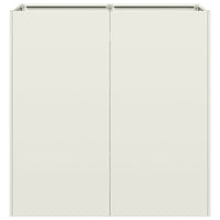 Fioriera Bianca 80x40x80 cm in Acciaio Laminato a Freddo 860711