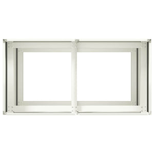 Fioriera Bianca 80x40x80 cm in Acciaio Laminato a Freddo 860711