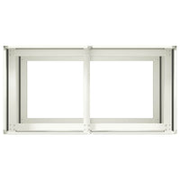 Fioriera-Vaso-Contenitore per Piante Bianca 80x40x80 cm in Acciaio Laminato a Freddo