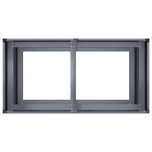 vidaXL Fioriera Antracite 80x40x80 cm in Acciaio Laminato a Freddo