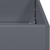 vidaXL Fioriera Antracite 80x40x80 cm in Acciaio Laminato a Freddo