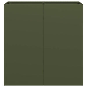 Fioriera Verde Oliva 80x40x80 cm in Acciaio Laminato a Freddo 860713