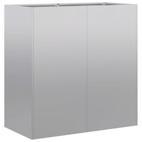 Fioriera-Vaso-Contenitore per Piante 80x40x80 cm in Acciaio Zincato