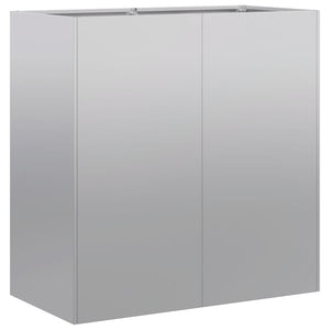 Fioriera-Vaso-Contenitore per Piante 80x40x80 cm in Acciaio Zincato