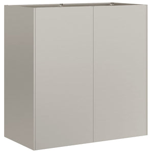 Fioriera Arrugginita 80x40x80 cm in Acciaio Corten 860716