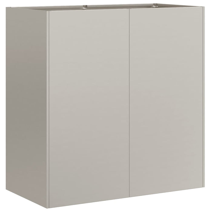 Fioriera Arrugginita 80x40x80 cm in Acciaio Corten 860716