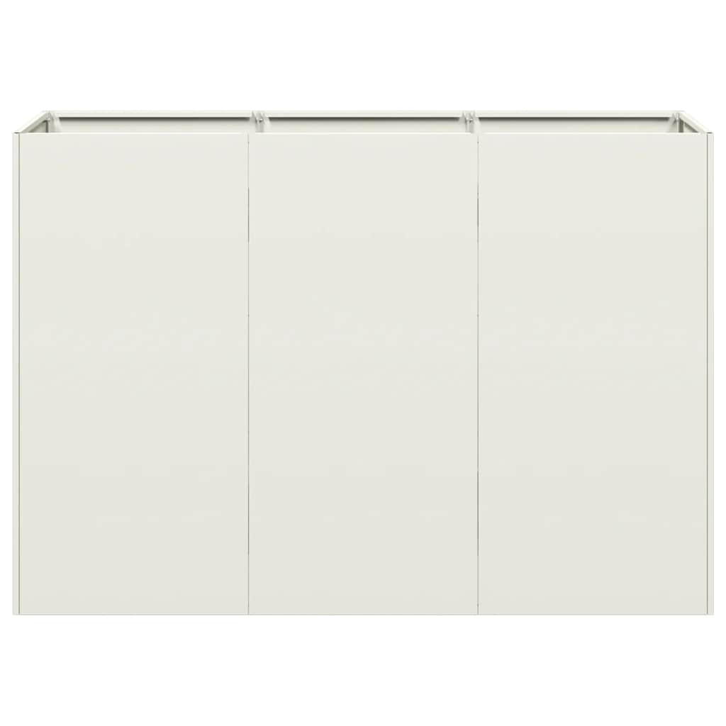 Fioriera Bianca 120x40x80 cm in Acciaio Laminato a Freddo 860718
