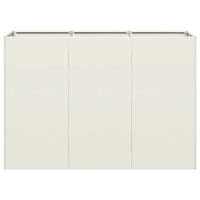 Fioriera Bianca 120x40x80 cm in Acciaio Laminato a Freddo 860718