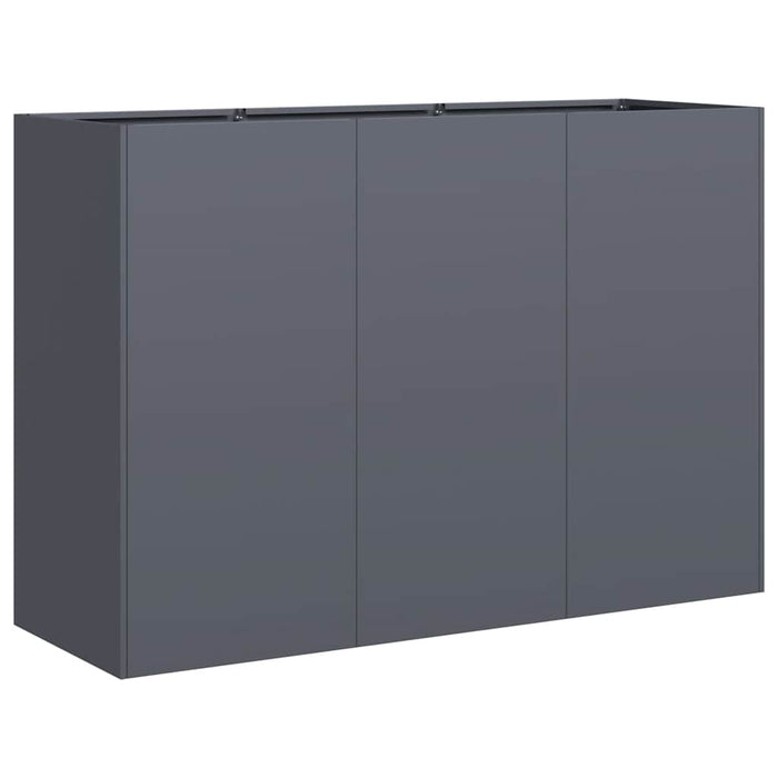 Fioriera Antracite 120x40x80 cm in Acciaio Laminato a Freddo 860719