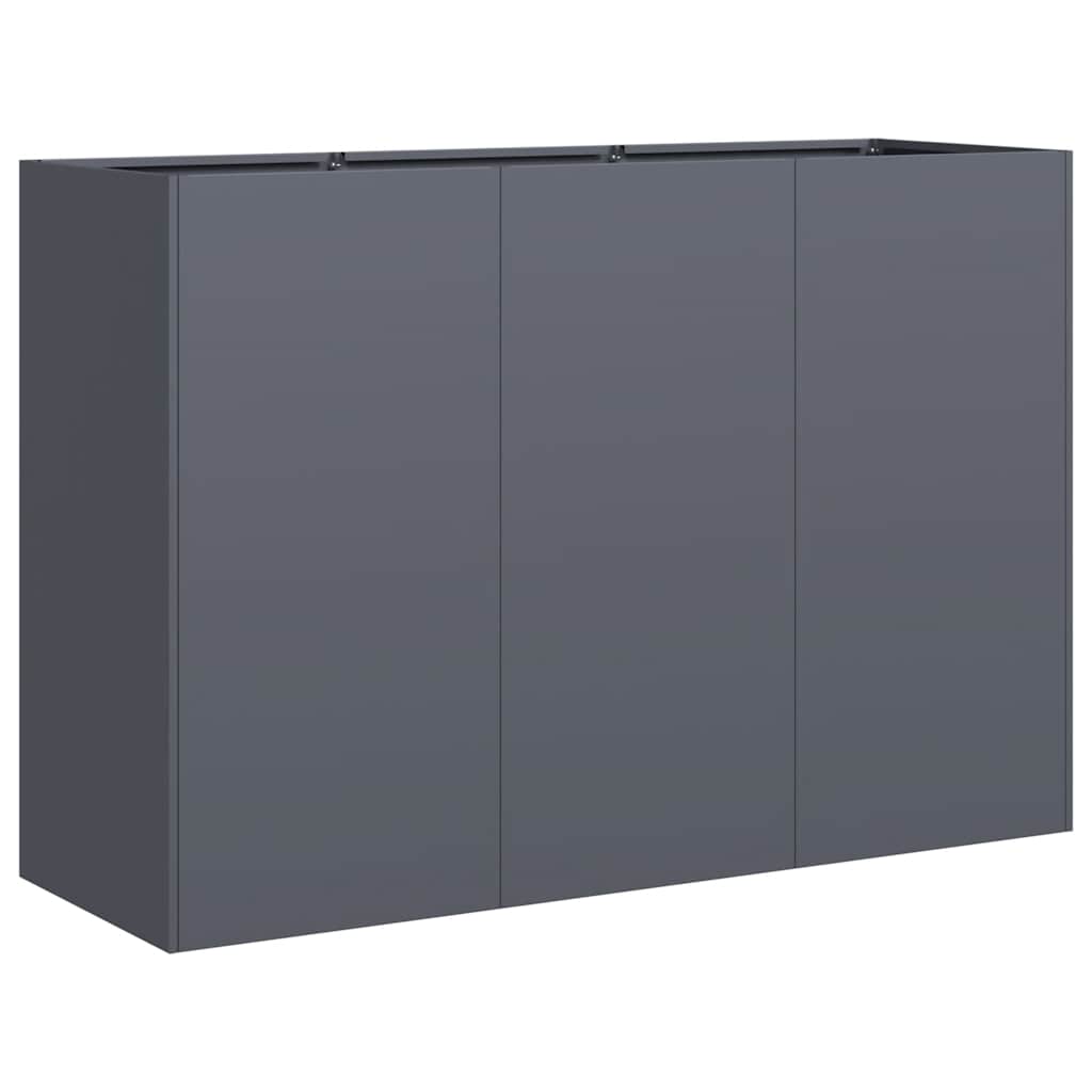Fioriera Antracite 120x40x80 cm in Acciaio Laminato a Freddo 860719