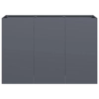 Fioriera Antracite 120x40x80 cm in Acciaio Laminato a Freddo 860719