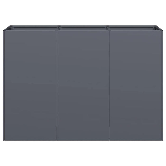 Fioriera Antracite 120x40x80 cm in Acciaio Laminato a Freddo 860719