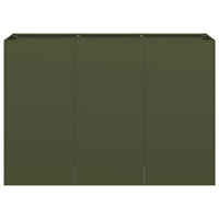Fioriera Verde Oliva 120x40x80 cm in Acciaio Laminato a Freddo 860720