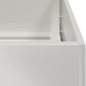 vidaXL Fioriera 120x40x80 cm in Acciaio Inox