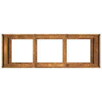 Fioriera-Vaso-Contenitore per Piante Arrugginita 120x40x80 cm in Acciaio Corten