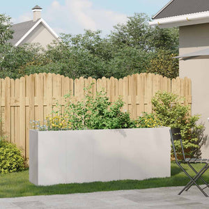 vidaXL Fioriera 200x40x80 cm in Acciaio Inox