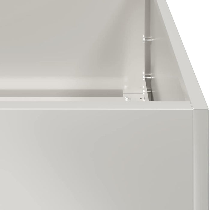 vidaXL Fioriera 200x40x80 cm in Acciaio Inox