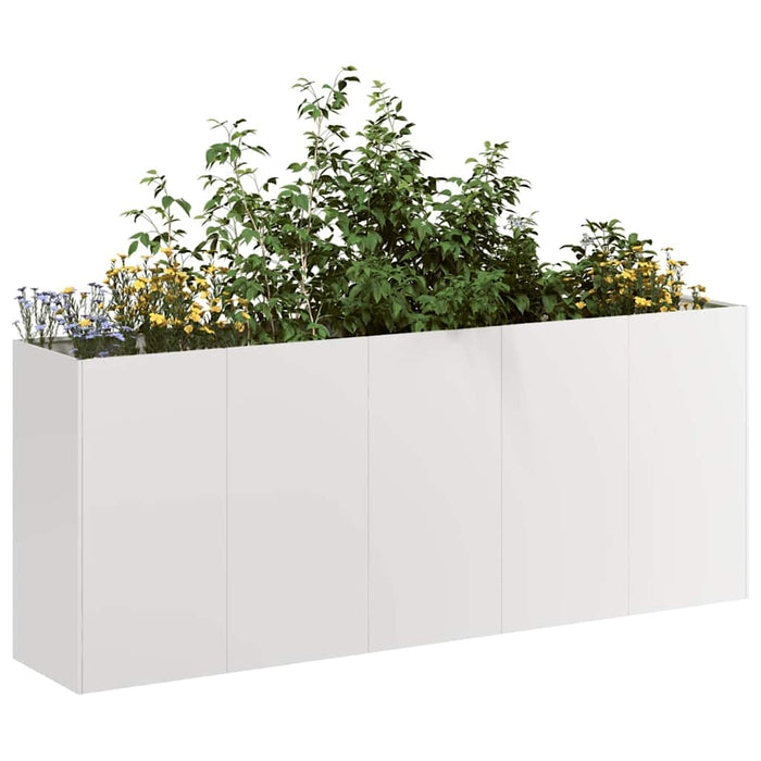 vidaXL Fioriera 200x40x80 cm in Acciaio Inox
