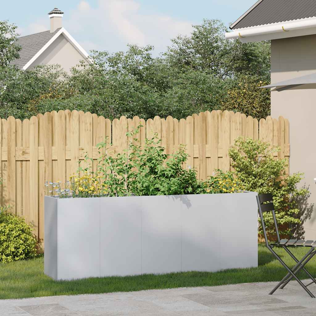 Fioriera 200x40x80 cm in Acciaio Zincato 860729