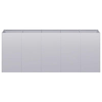 Fioriera 200x40x80 cm in Acciaio Zincato 860729