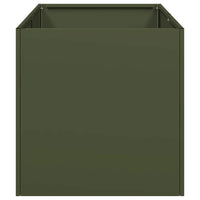 Fioriera Verde Oliva 40x80x40 cm in Acciaio Laminato a Freddo 860734