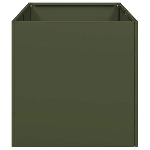 Fioriera Verde Oliva 40x80x40 cm in Acciaio Laminato a Freddo 860734
